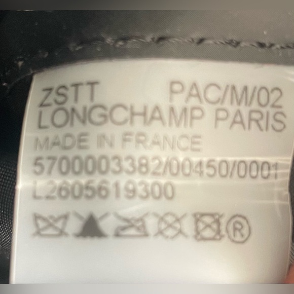 LONGCHAMP Le Pliage Nylon Tote Bag - Grey With Yellow Branding & Accents - Picture 13 of 16